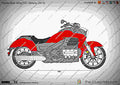 Honda Gold Wing Valkyrie 2017 4 motorbike A4 Photo Print