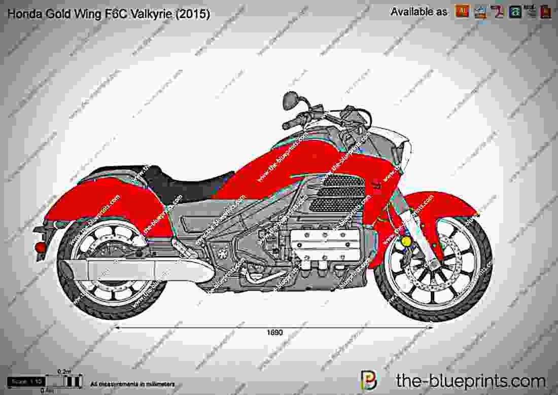 Honda Gold Wing Valkyrie 2017 4 motorbike A4 Photo Print