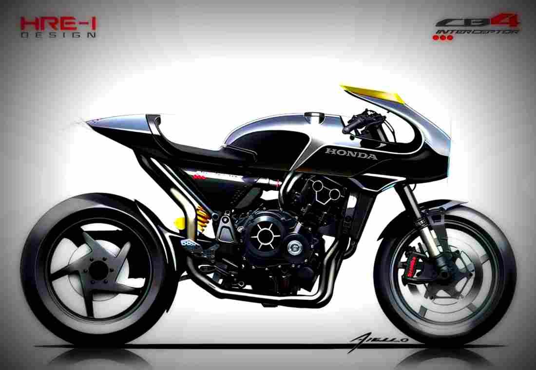 Honda Interceptor 2018 2 motorbike A4 Photo Print