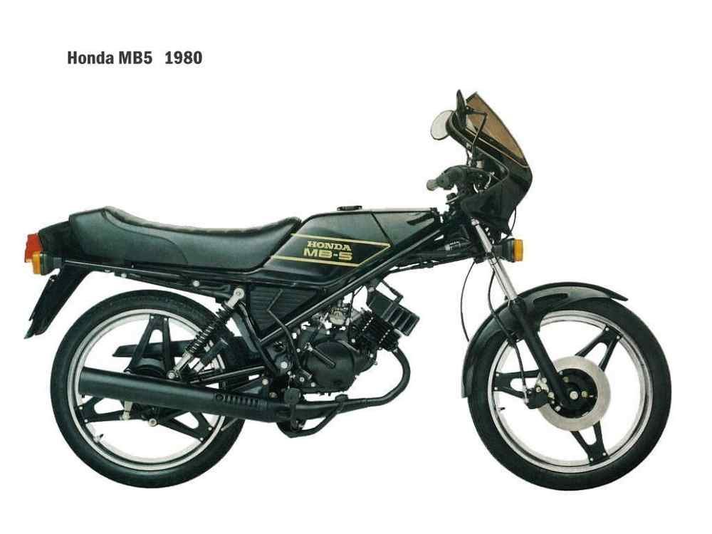 Honda MB5 1980 motorbike A4 Photo Print