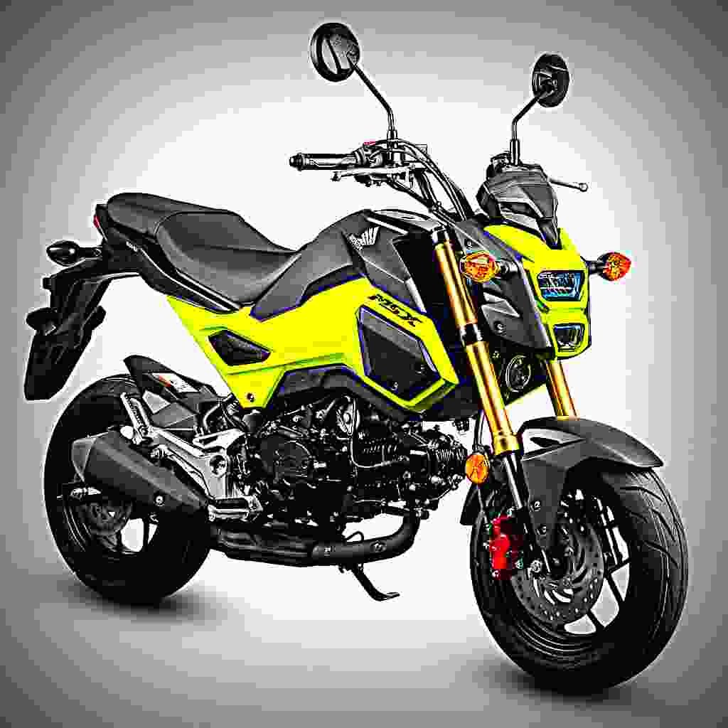 Honda MSX125 2017 1 motorbike A4 Photo Print