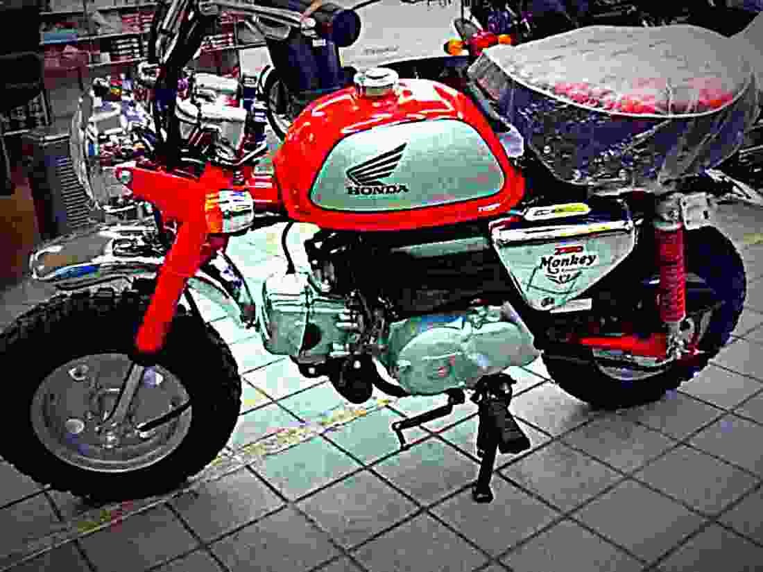 Honda Monkey 50 2002 6 motorbike A4 Photo Print