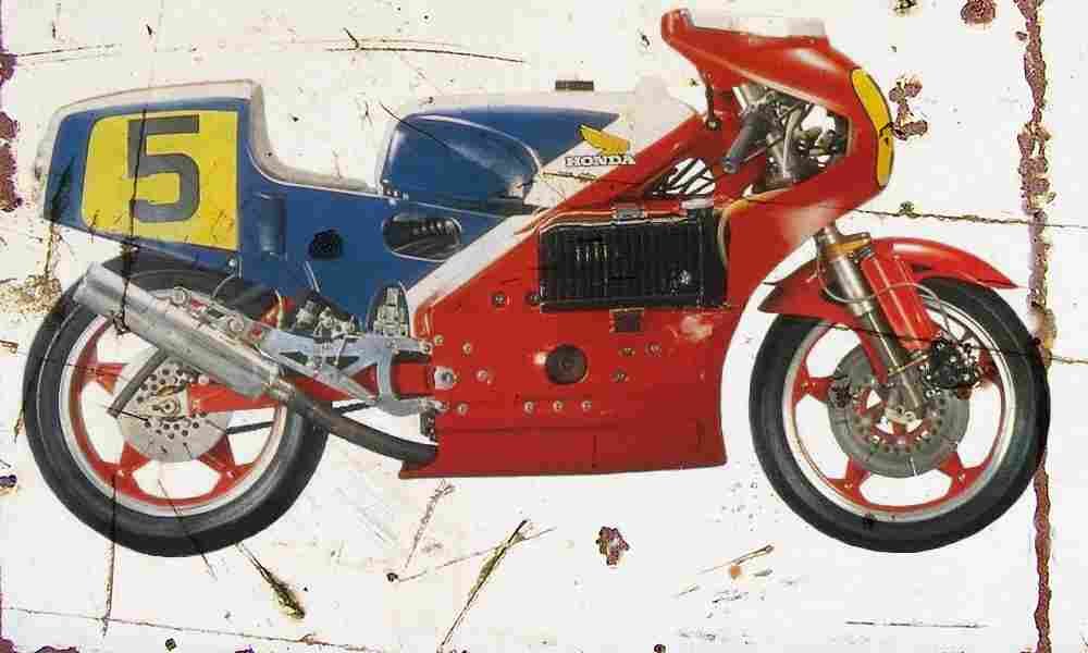 Honda NR500 GPracer 1979 Aged Vintage A4 Photo Print