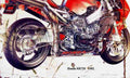 Honda NR750 1992 ghosted Aged Vintage A4 Photo Print