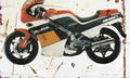 Honda NS400R 1985 Aged Vintage A4 Photo Print