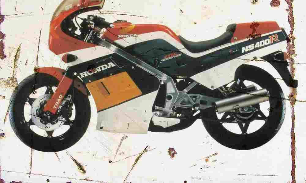 Honda NS400R 1985 Aged Vintage A4 Photo Print