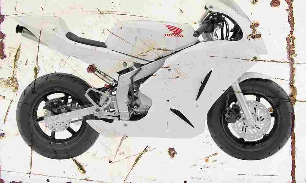 Honda NSF100 2006 Aged Vintage A4 Photo Print