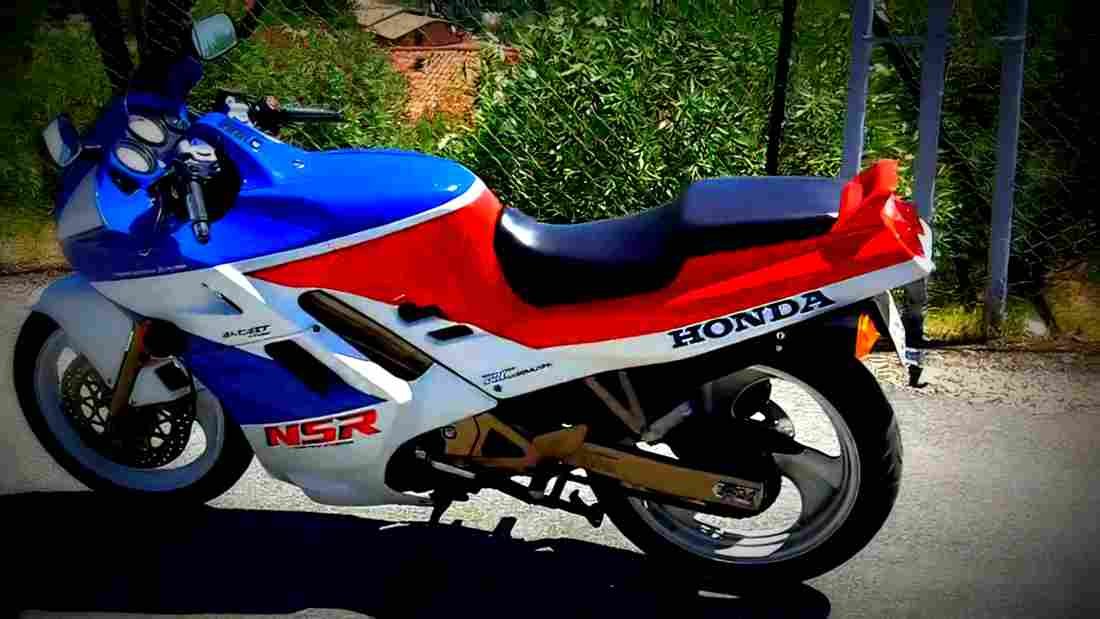 Honda NSR 125 R 2001 5 motorbike A4 Photo Print