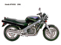 Honda NTV650 1996 motorbike A4 Photo Print