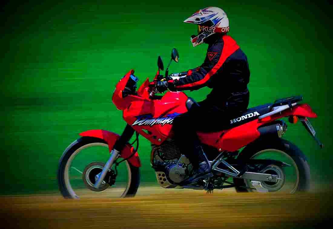 Honda NX 650 Dominator 2000 2 motorbike A4 Photo Print