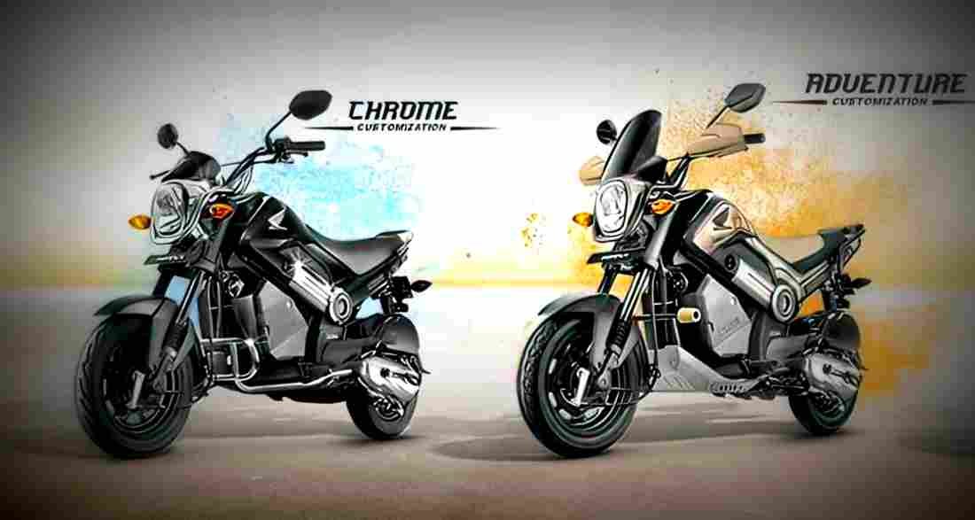 Honda Navi 2017 3 motorbike A4 Photo Print