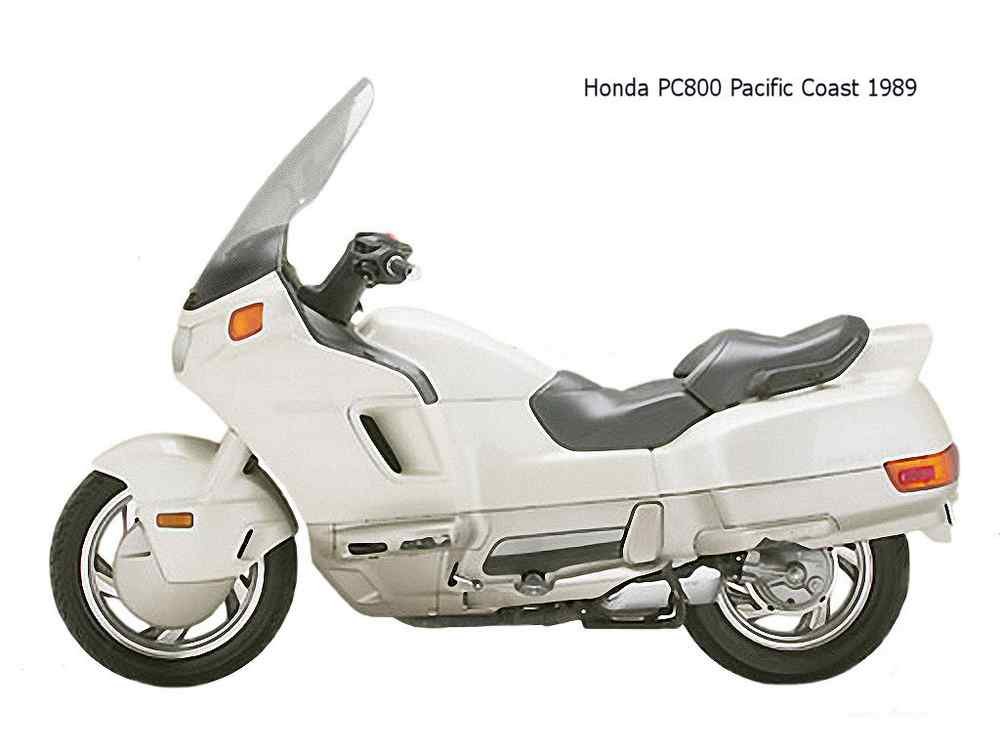 Honda PC800 PacificCoast 1989 motorbike A4 Photo Print