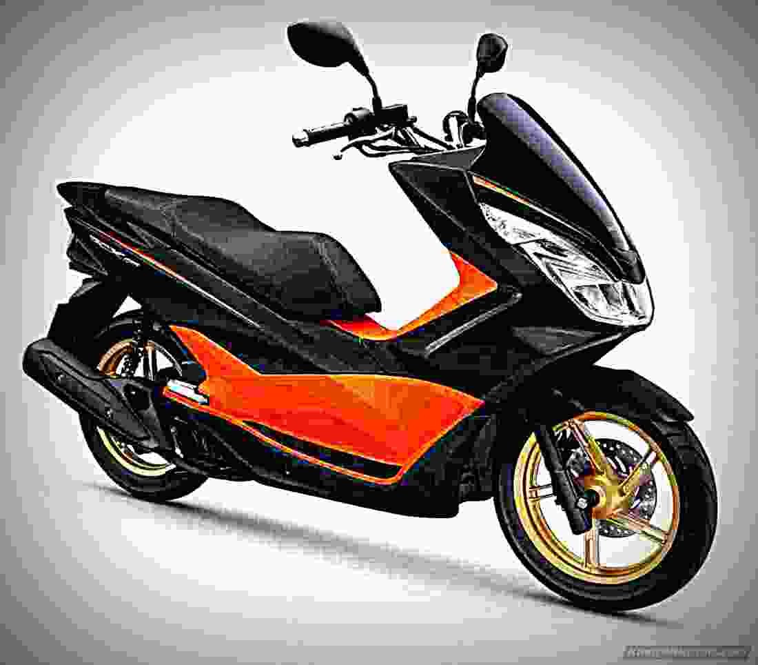 Honda PCX150 2017 3 motorbike A4 Photo Print