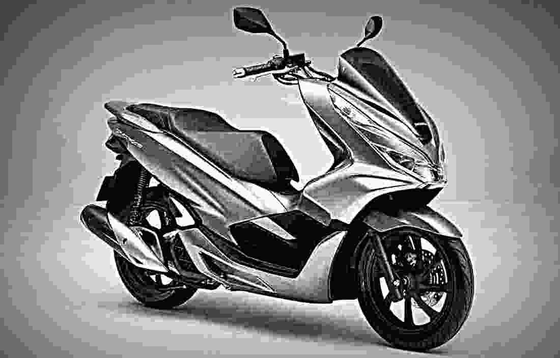 Honda PCX150 2018 4 motorbike A4 Photo Print