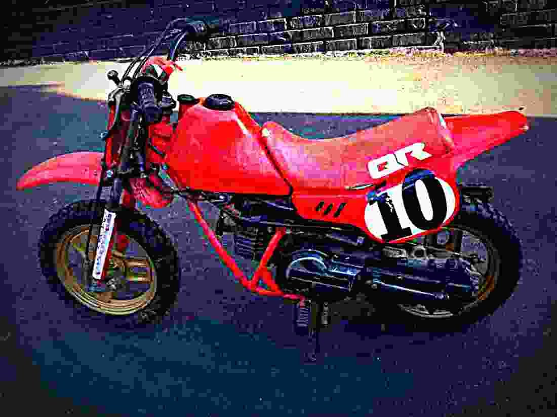 Honda QR 50 QR 50 6 motorbike A4 Photo Print