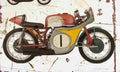 Honda RC160 1959 Aged Vintage A4 Photo Print