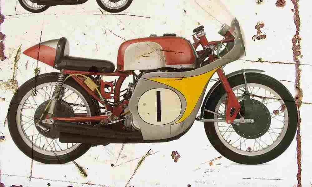 Honda RC160 1959 Aged Vintage A4 Photo Print