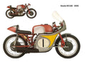 Honda RC160 1959 motorbike A4 Photo Print