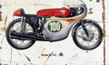 Honda RC162 1961 Aged Vintage A4 Photo Print