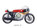 Honda RC162 1961 motorbike A4 Photo Print