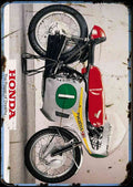 Honda RC166 250 65 aged A4 Photo Print