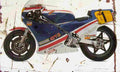 Honda RS500 1984 Aged Vintage A4 Photo Print