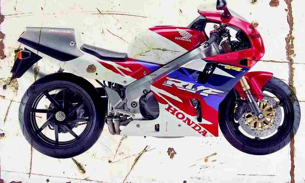 Honda RVF750R 1996 Aged Vintage A4 Photo Print