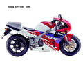 Honda RVF750R 1996 motorbike A4 Photo Print