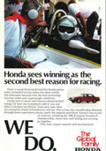 Honda Racing Pitstop Vintage Retro Advert Poster A4 Photo Print