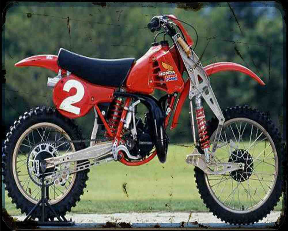 Honda Rc125M 1 A4 Photo Print Motorbike Vintage Aged