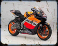 Honda Rc211V 05 A4 Photo Print Motorbike Vintage Aged