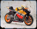 Honda Rc211V 06 1 A4 Photo Print Motorbike Vintage Aged