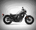Honda Rebel 300 2017 2 motorbike A4 Photo Print