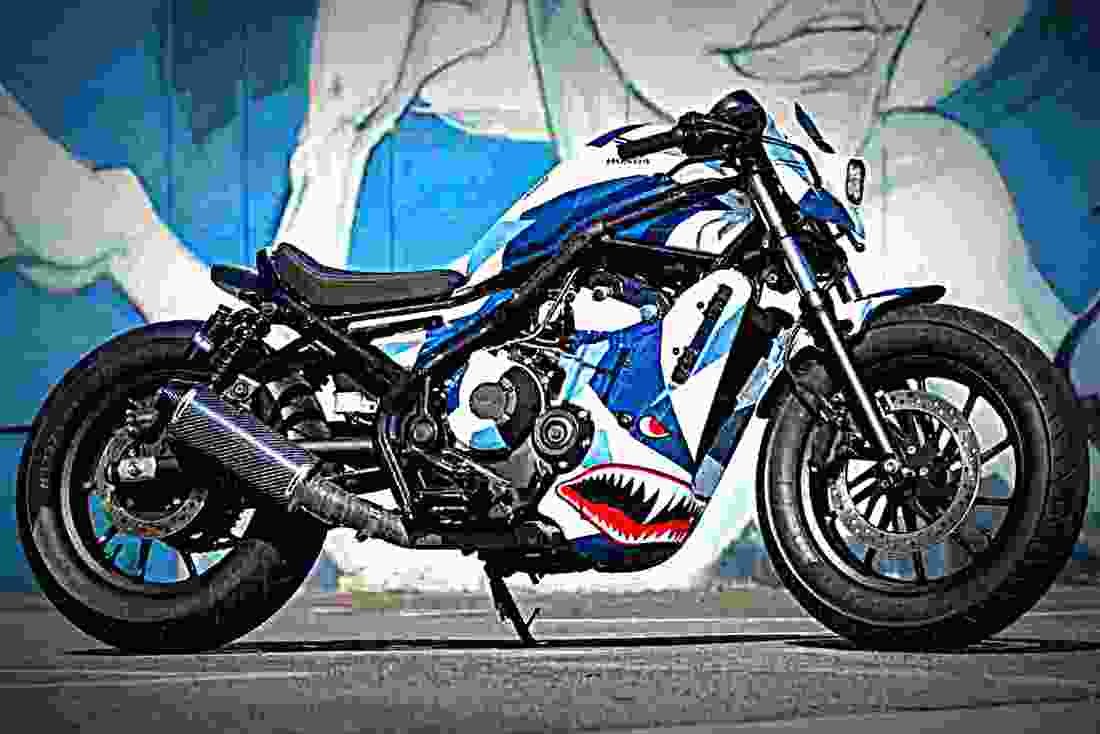 Honda Rebel 500 2017 2 motorbike A4 Photo Print