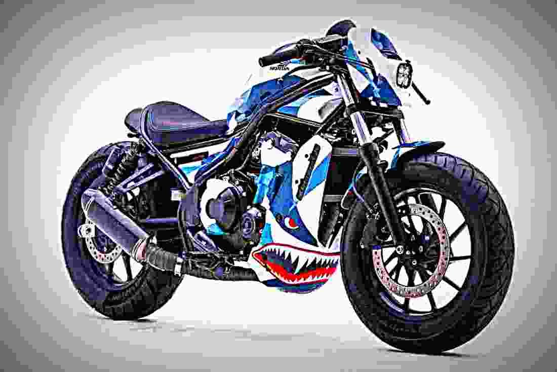 Honda Rebel 500 2017 3 motorbike A4 Photo Print