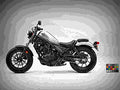 Honda Rebel 500 2017 4 motorbike A4 Photo Print