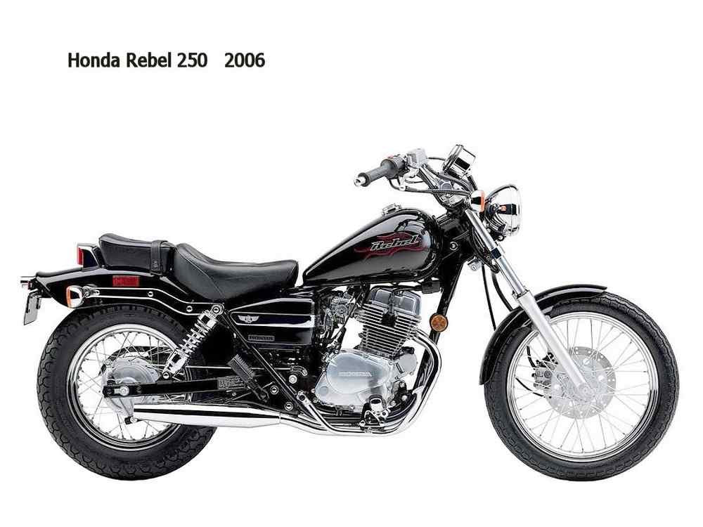 Honda Rebel250 2006 motorbike A4 Photo Print