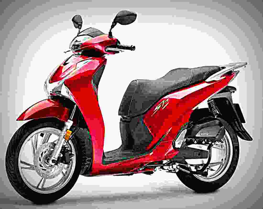 Honda SH125i 2017 3 motorbike A4 Photo Print