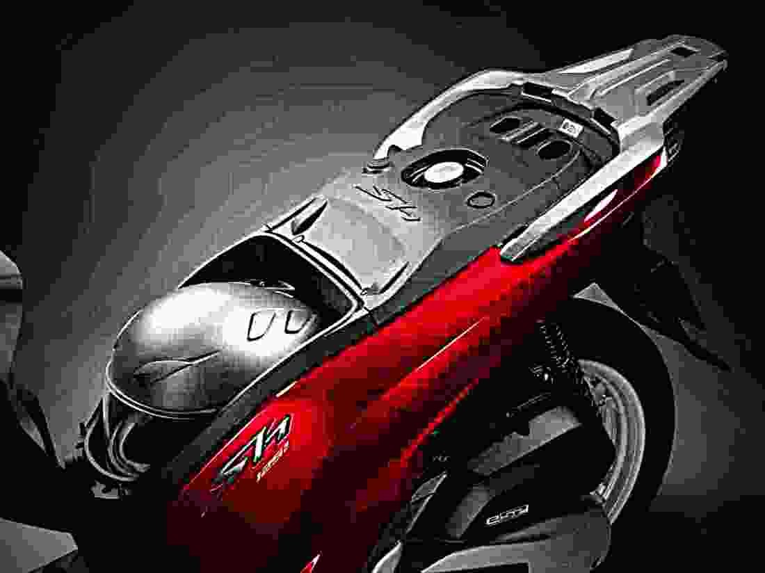 Honda SH125i 2018 3 motorbike A4 Photo Print