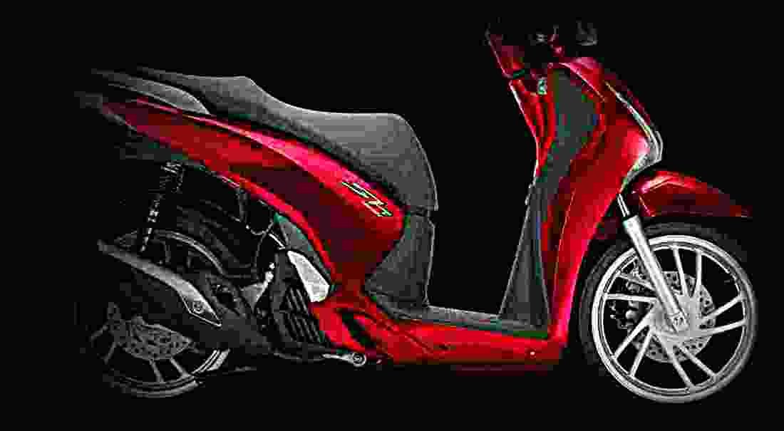 Honda SH150i 2006 2 motorbike A4 Photo Print