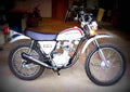Honda SL 125 1973 1 motorbike A4 Photo Print