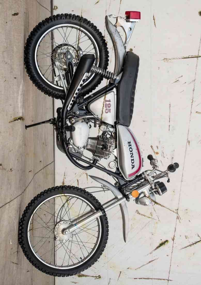Honda SL 125 1973 Aged A4 Photo Print