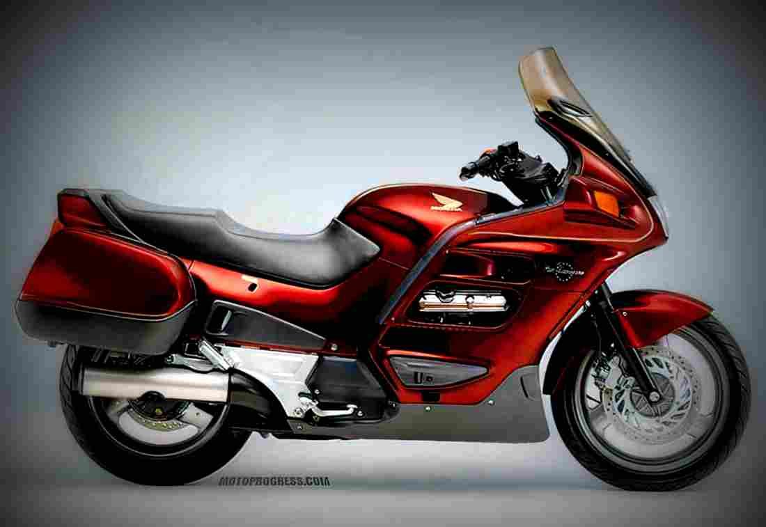 Honda ST 1100 Pan European STD 1997 2 motorbike A4 Photo Print