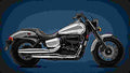 Honda Shadow Aero 2017 4 motorbike A4 Photo Print