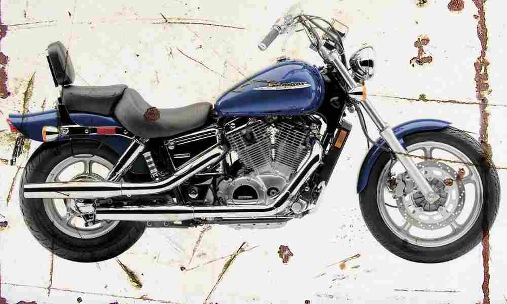 Honda Shadow Spirit1100 2006 Aged Vintage A4 Photo Print