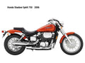 Honda Shadow Spirit750 2006 motorbike A4 Photo Print