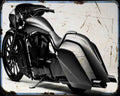 Honda Stateline Slammer Bagger 2 A4 Photo Print Motorbike Vintage Aged