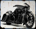 Honda Stateline Slammer Bagger A4 Photo Print Motorbike Vintage Aged