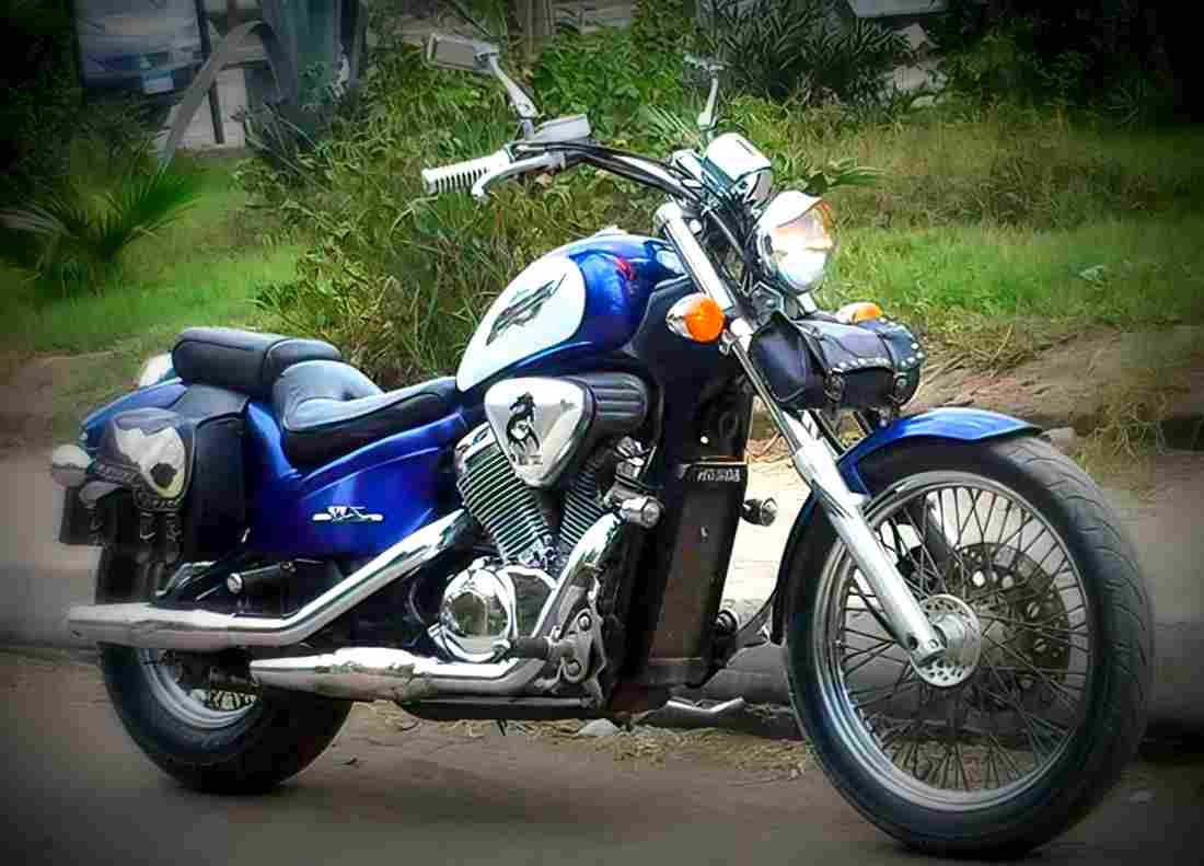 Honda Steed 400 2002 2 motorbike A4 Photo Print
