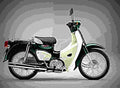 Honda Super Cub Pro 110 2017 1 motorbike A4 Photo Print